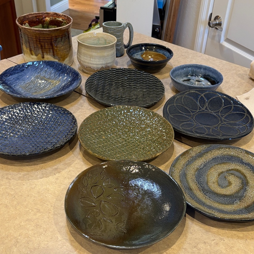 Handcrafted Ceramic Plate- original designs, no two alike